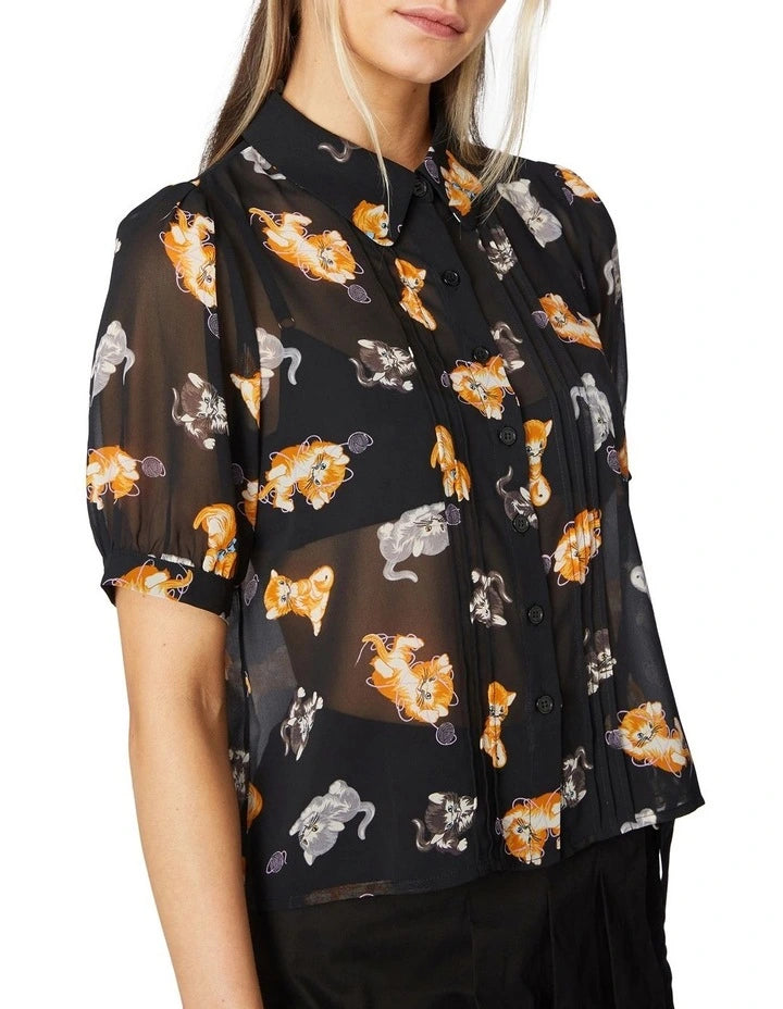 Adorable Kitten Shirt, sz 12