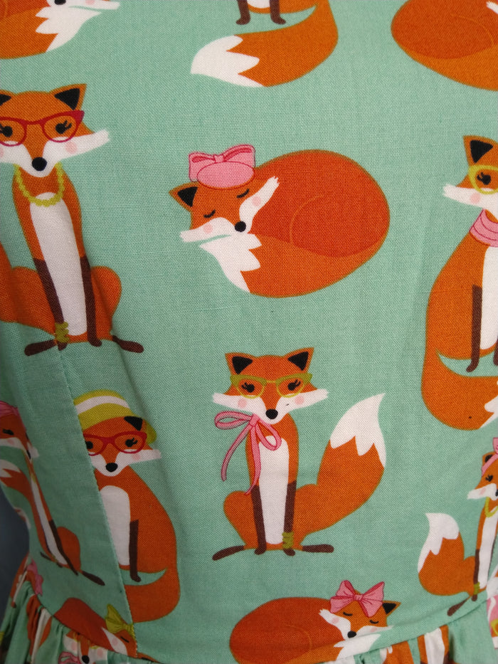 Fox Family Dress, sz 8