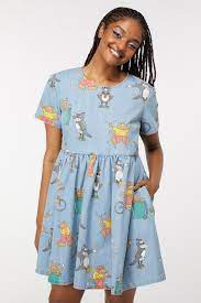 Cartoon Dress, sz 10-12