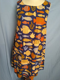 Fishy Shift Dress, sz 8