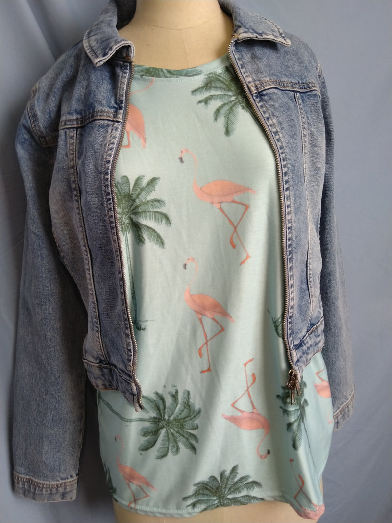 Flamingo Tee, sz 14