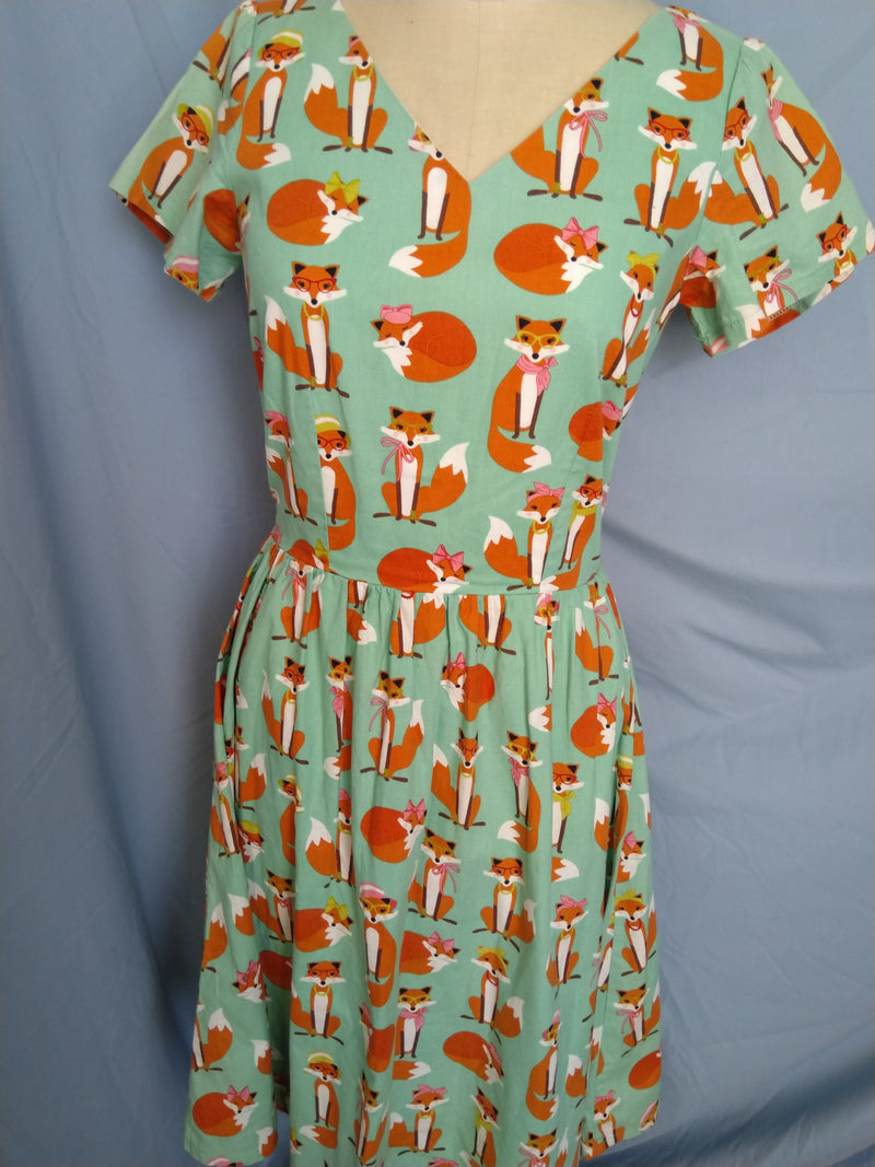 Fox Family Dress, sz 8