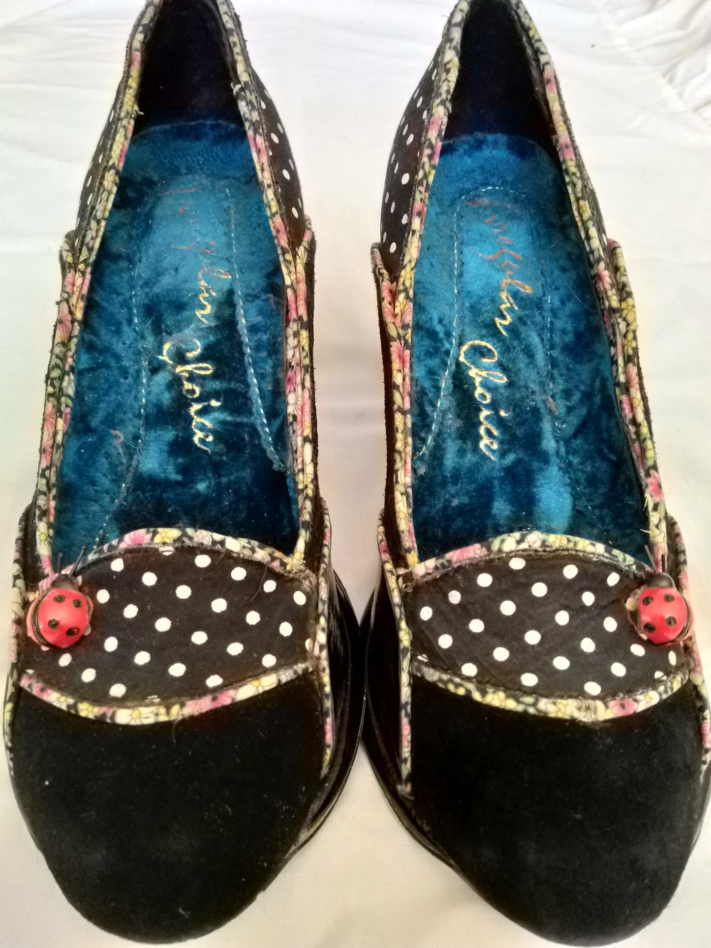 Vintage Ladybug Shoes, sz 39EU