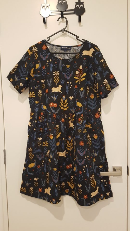 Lamb, Rabbits and Bird Dress, sz 10