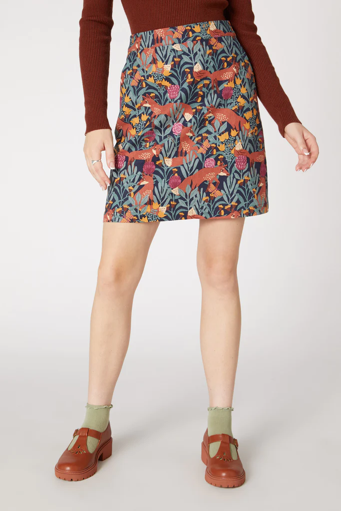 Foxy Garden Skirt, sz 14