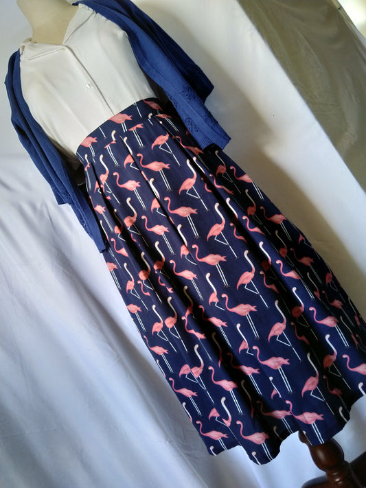 Flamingo Skirt, sz 14