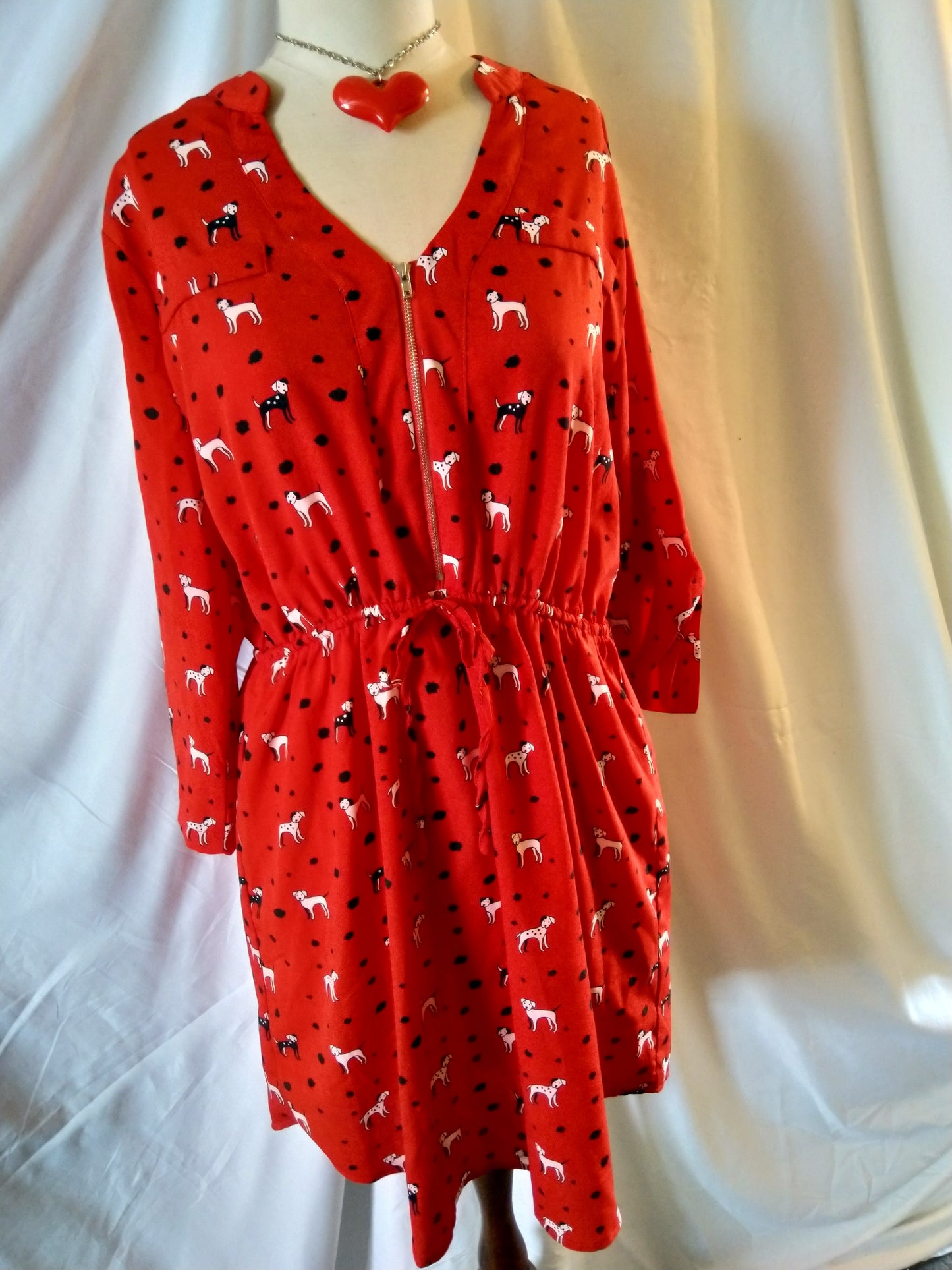 Red Doggo Dress, sz 14